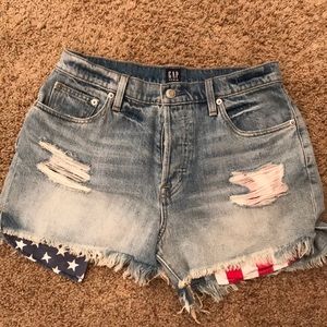 Gap High Waisted Denim Shorts